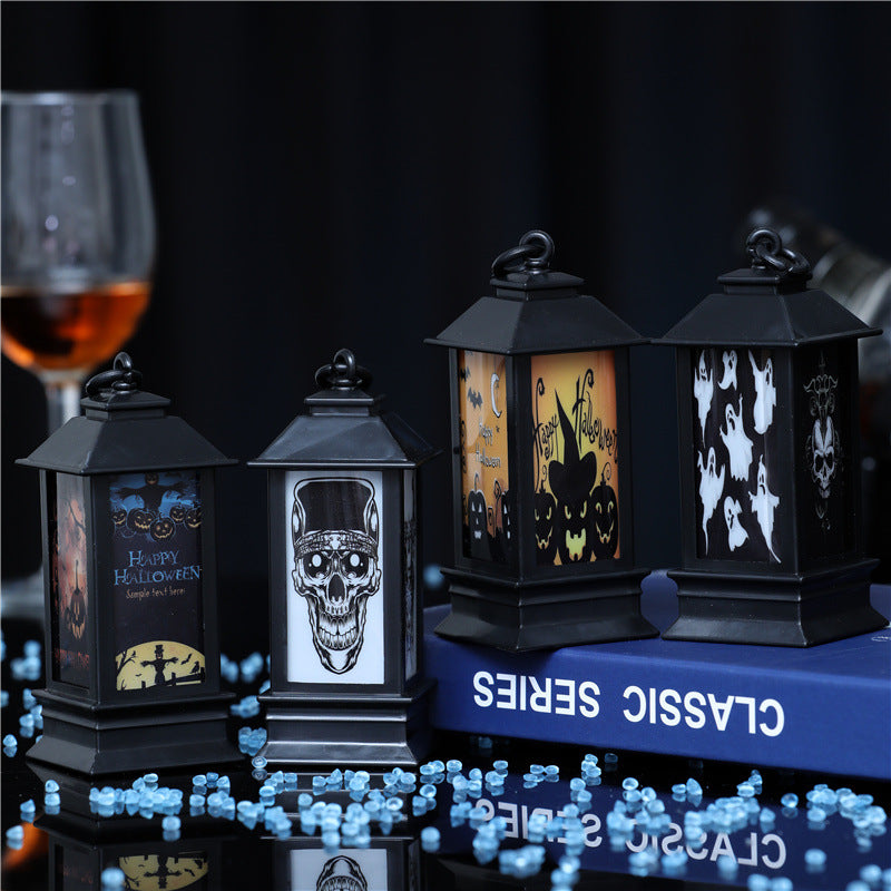Halloween Glowing Oil Lamp – Spooky Home Decor for Fall