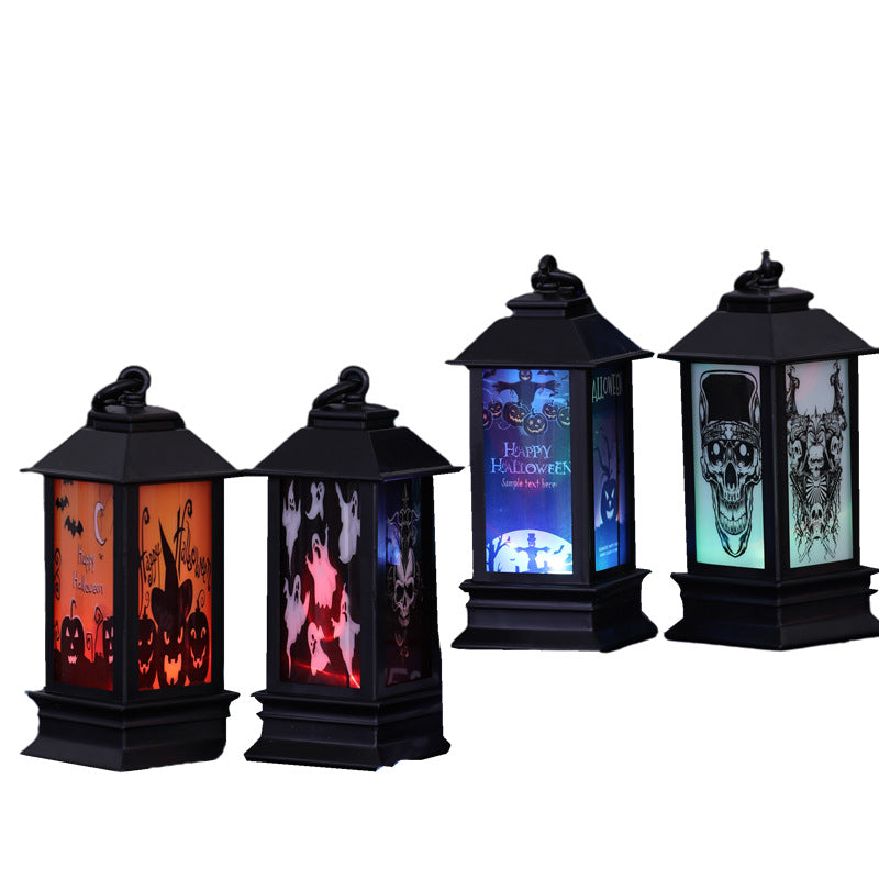 Halloween Glowing Oil Lamp – Spooky Home Decor for Fall