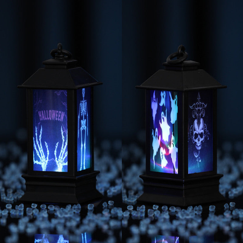Halloween Glowing Oil Lamp – Spooky Home Decor for Fall