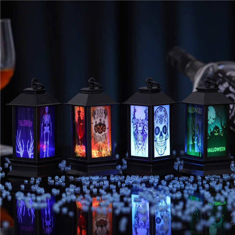 Halloween Glowing Oil Lamp – Spooky Home Decor for Fall