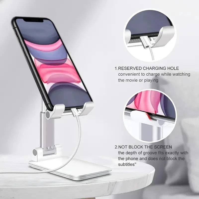 ZAREEN Adjustable Desk Phone & Tablet Stand – Universal Holder