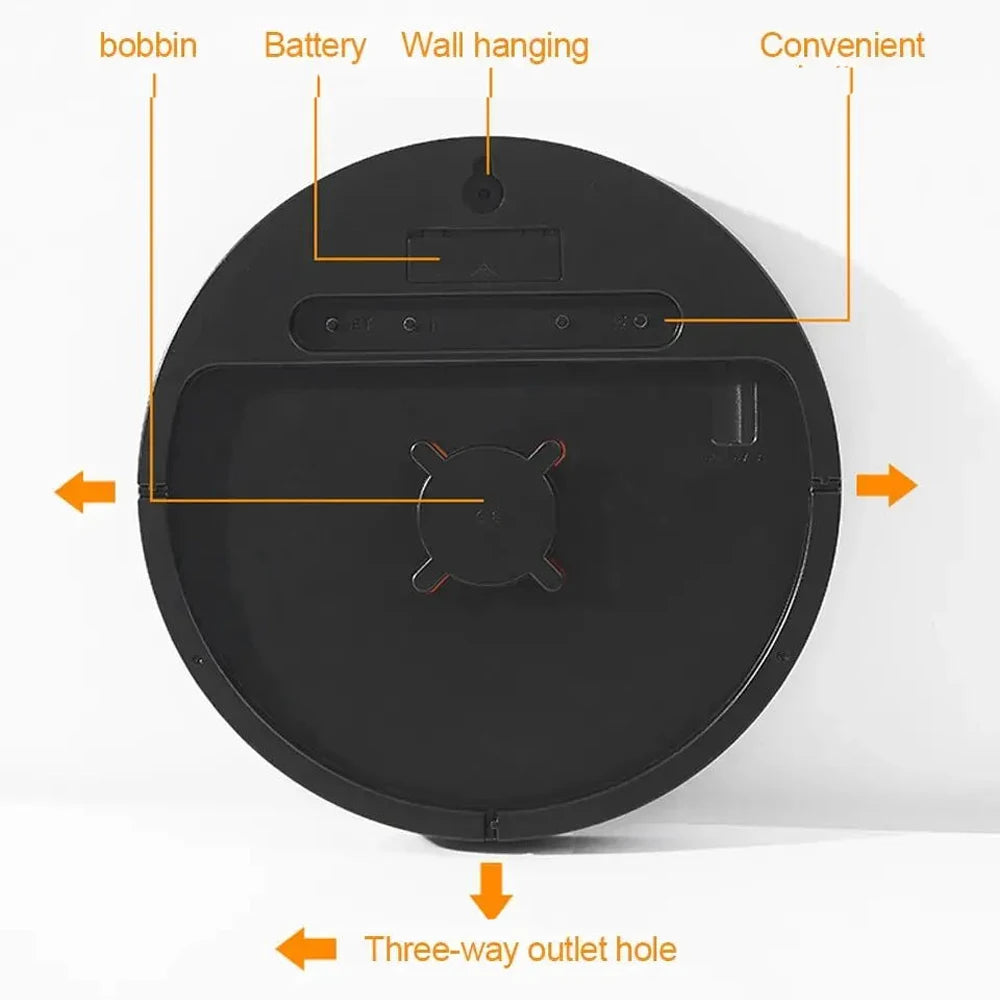 LED Wall Clock – Dual Alarms, Calendar & Temp