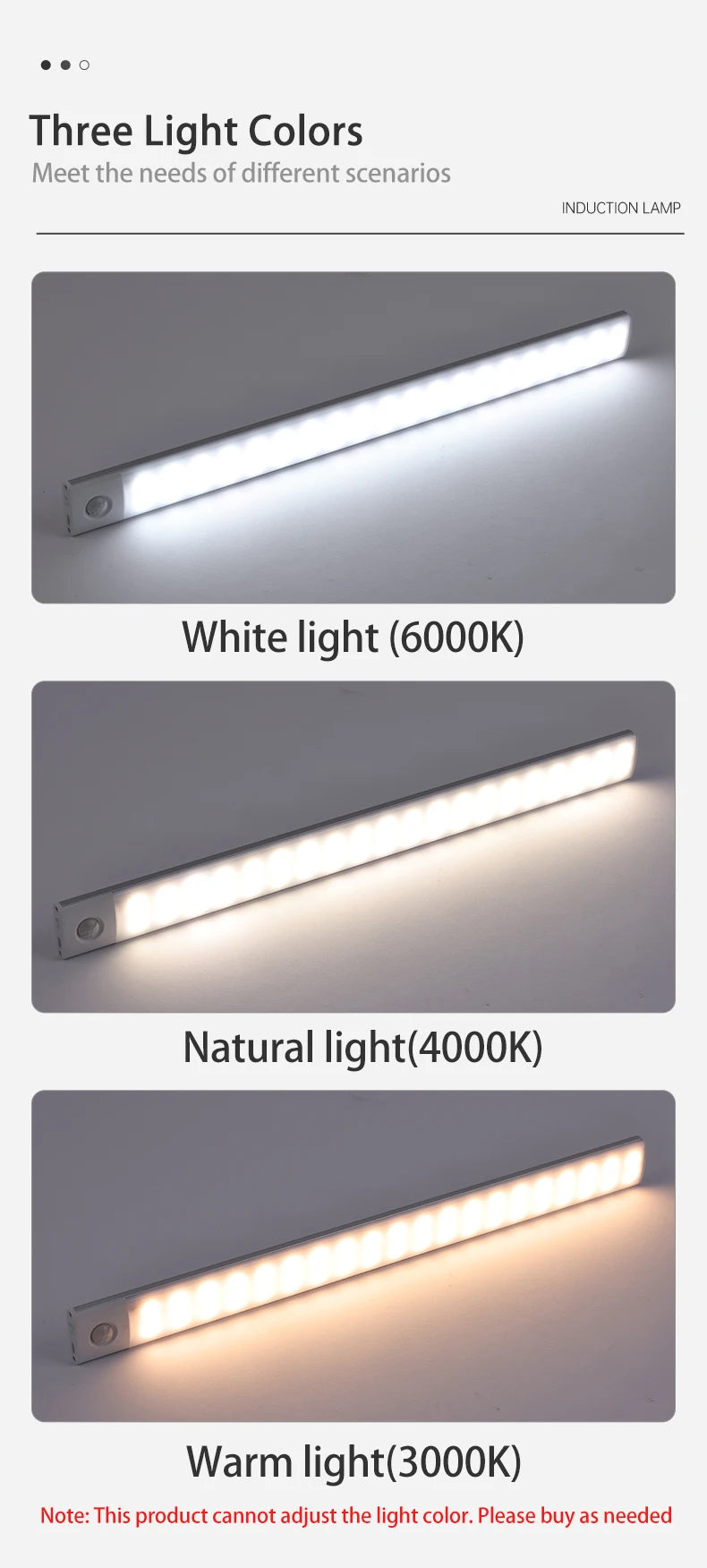 Rechargeable LED Cabinet Lamp with Motion Sensor