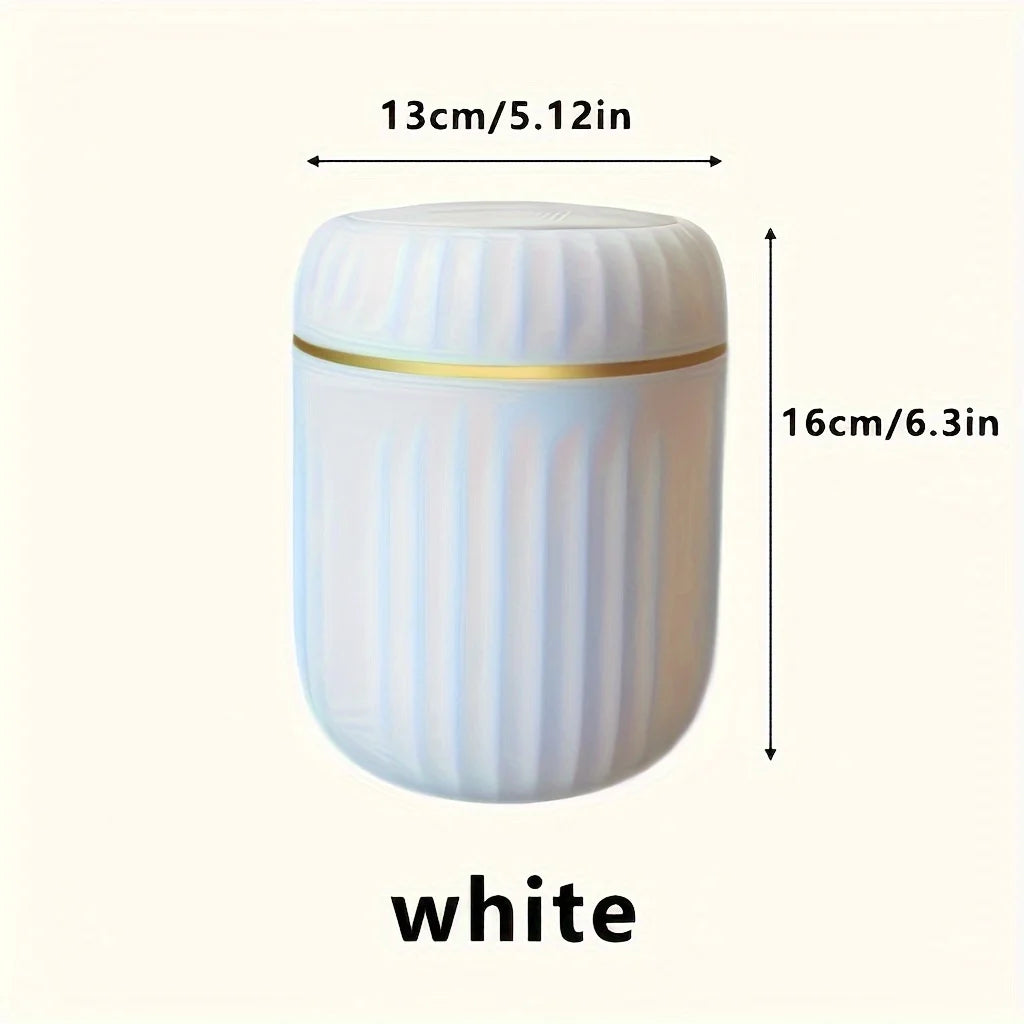 Mini Trash Can with Lid – Durable Plastic Desk Bin