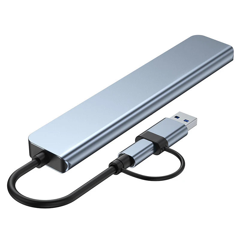 USB & Type-C Hub with Audio Jack & SD Card Slot
