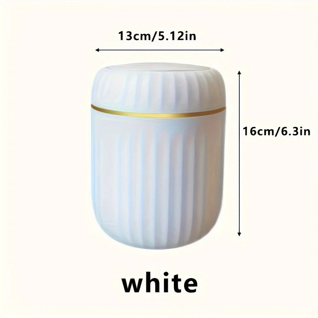 Mini Trash Can with Lid – Durable Plastic Desk Bin