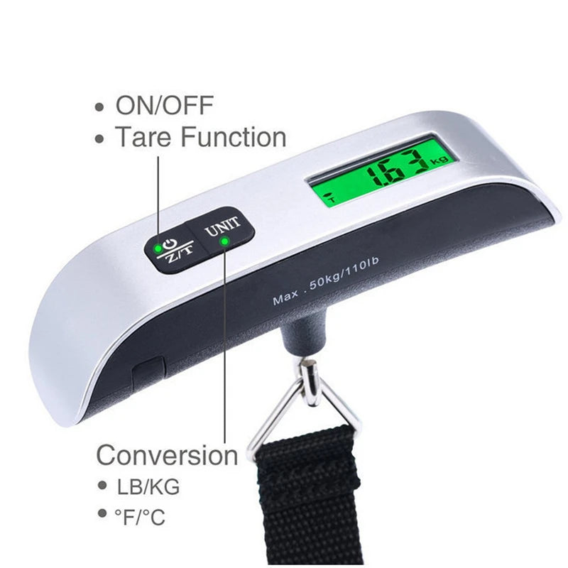 Portable Digital Luggage Scale – LCD Display