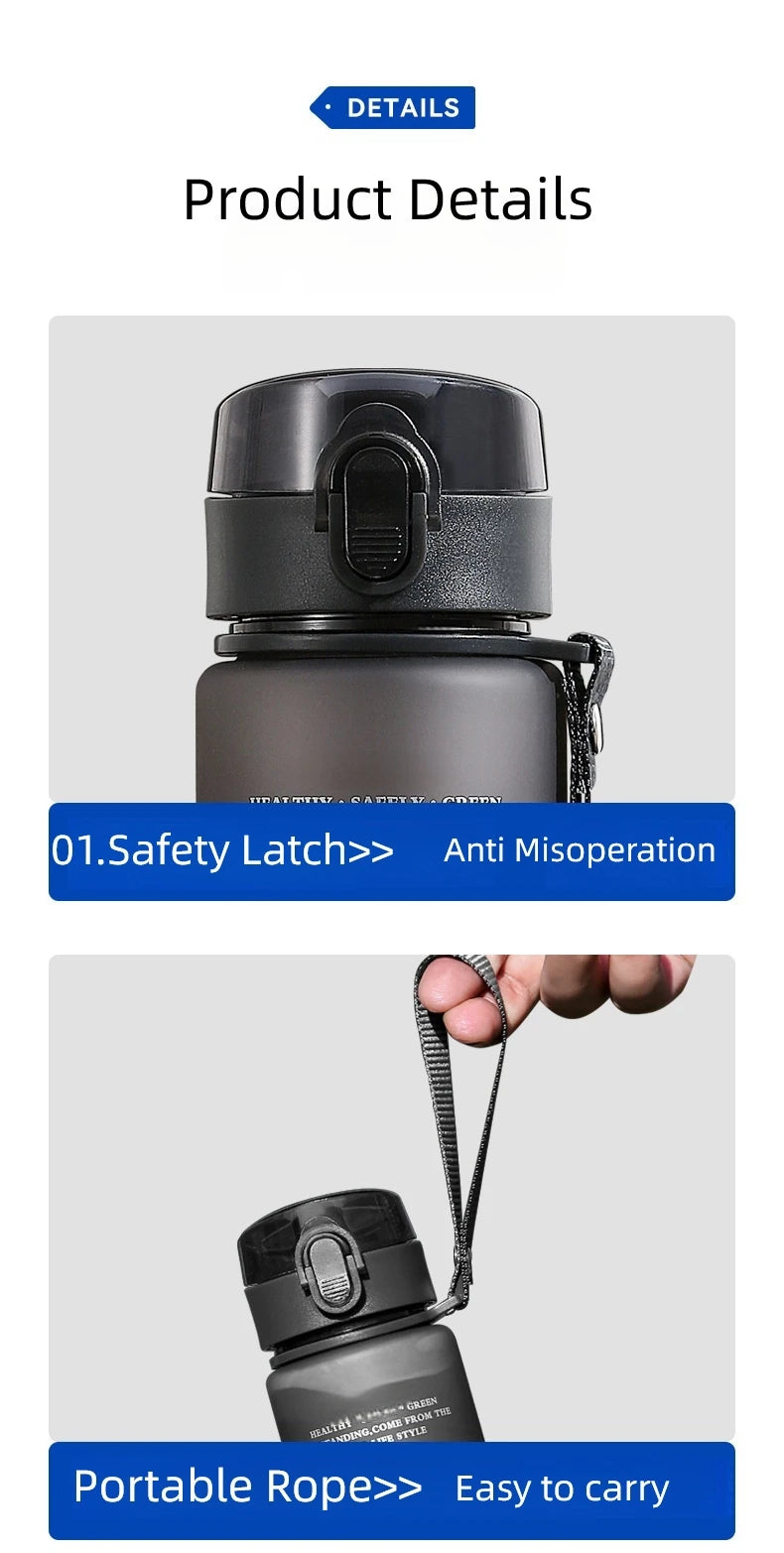 Sports Water Bottle – Leak Proof, BPA-Free, Portable 400ml/560ml