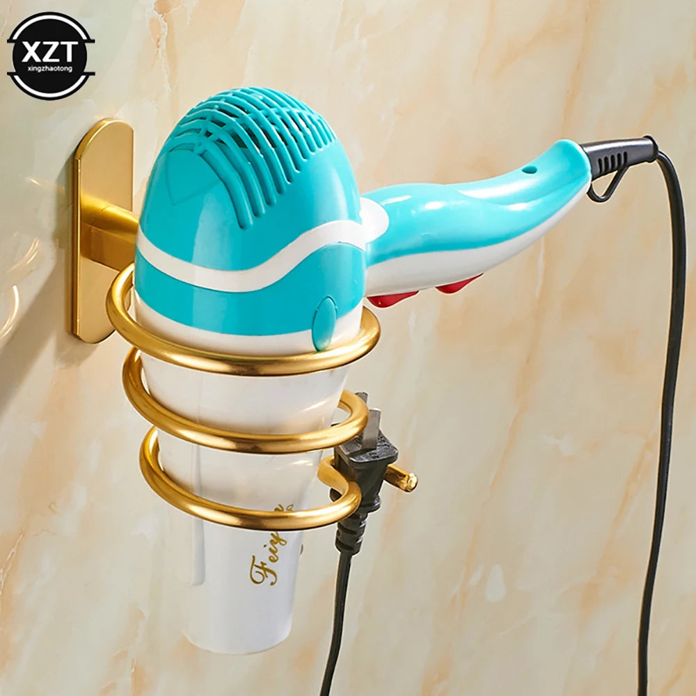 Aluminum Hair Dryer & Straightener Wall Shelf – Bathroom Organizer