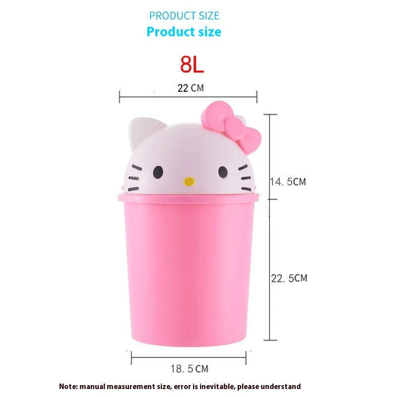 Hello Kitty Kawaii Trash Can – Cute Desktop & Home