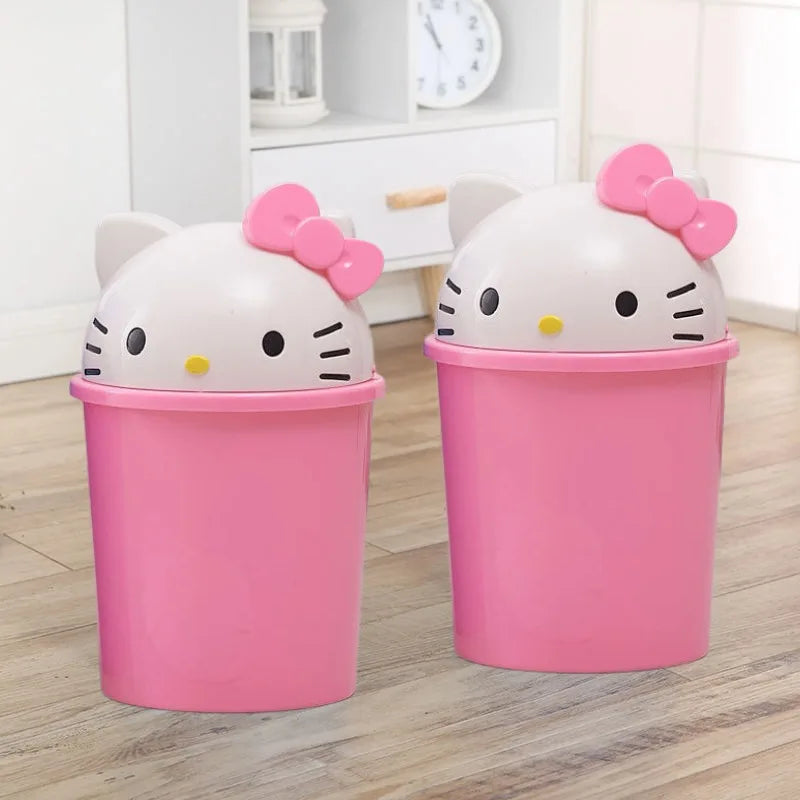 Hello Kitty Kawaii Trash Can – Cute Desktop & Home