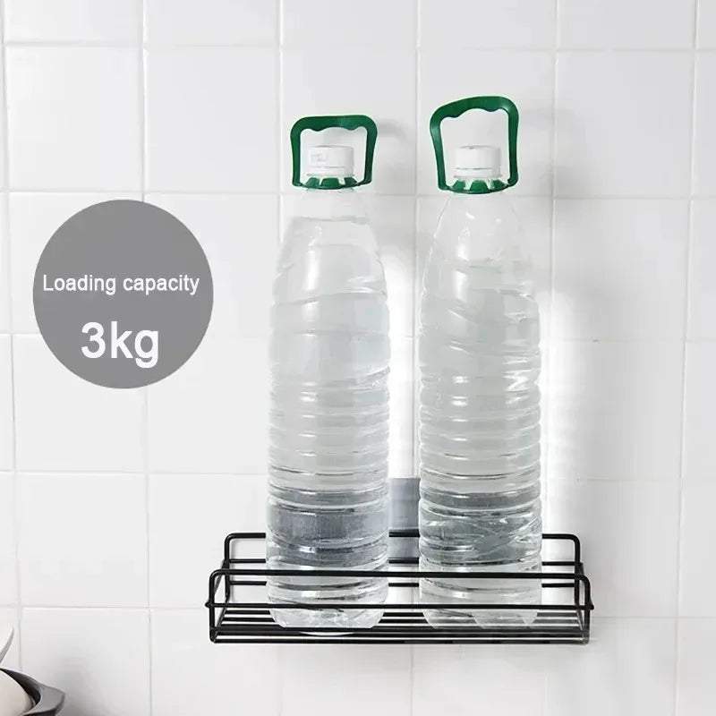 Corner No-Drill Bathroom Shelf – Wall-Mounted Organizer