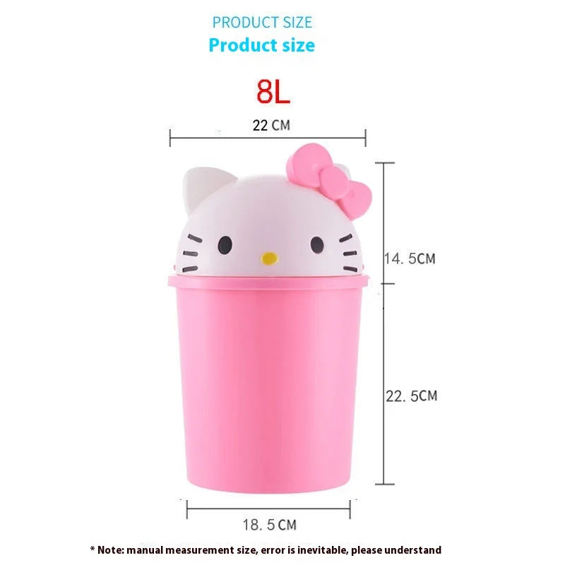 Hello Kitty Kawaii Trash Can – Cute Desktop & Home