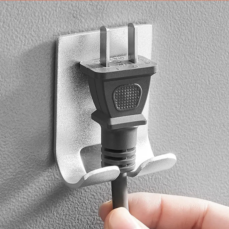 Waterproof Wall-Mounted Hair Dryer Organizer – Space-Saving Bathroom Shelf