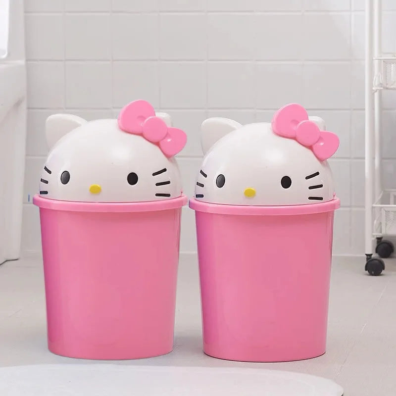Hello Kitty Kawaii Trash Can – Cute Desktop & Home