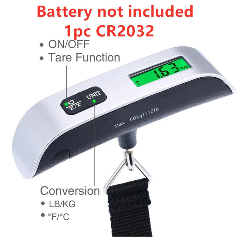 Portable Digital Luggage Scale – LCD Display