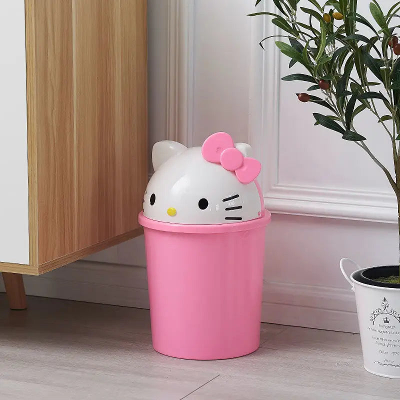 Hello Kitty Kawaii Trash Can – Cute Desktop & Home