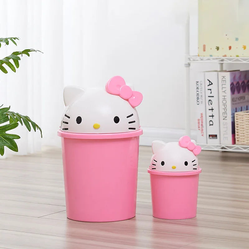 Hello Kitty Kawaii Trash Can – Cute Desktop & Home