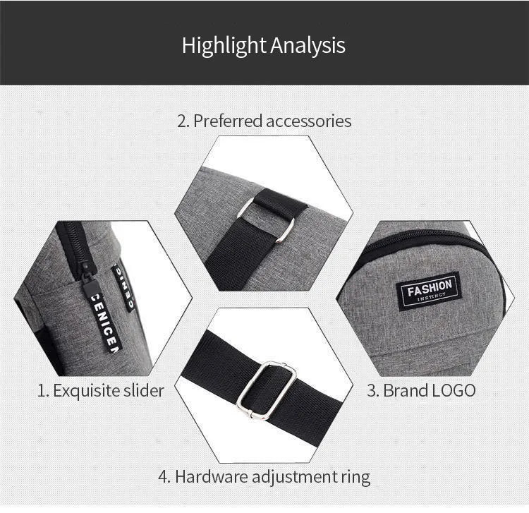 Men’s Waterproof Fanny Pack – Large & Adjustable