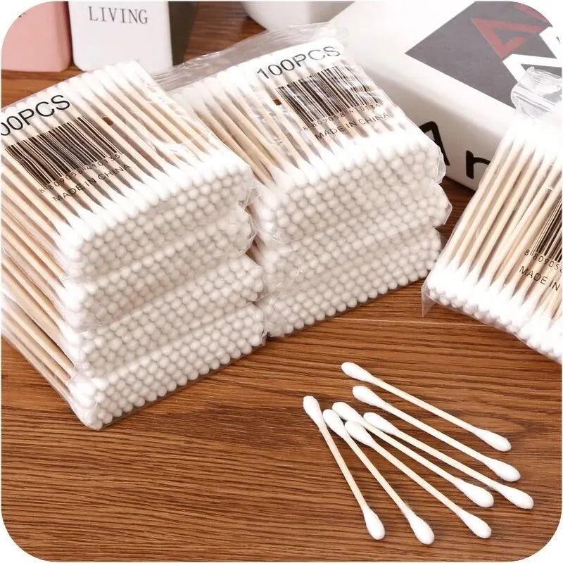 500 Cotton Swabs for Ears, Nose & Makeup