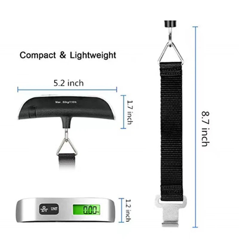 Portable Digital Luggage Scale – LCD Display