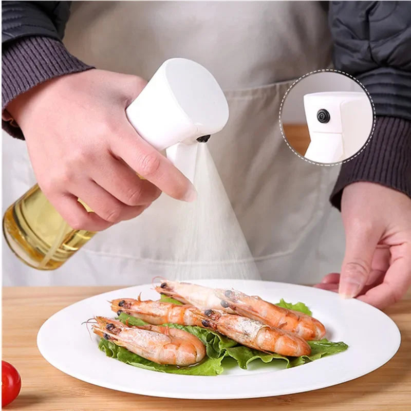 Kitchen Oil Spray Bottle – 200ml/300ml for BBQ & Cooking