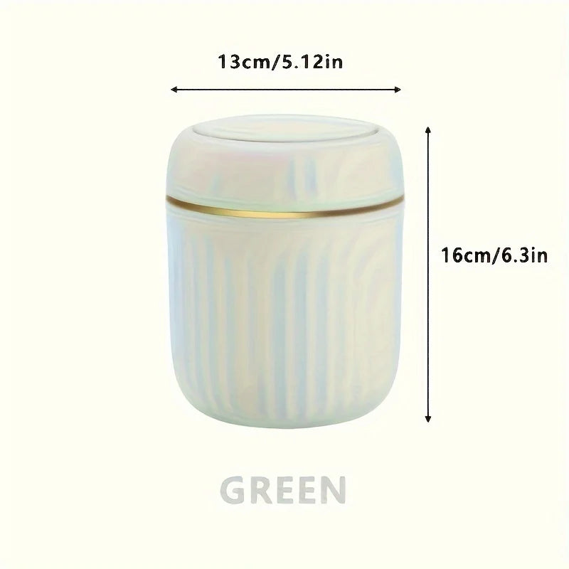 Mini Trash Can with Lid – Durable Plastic Desk Bin