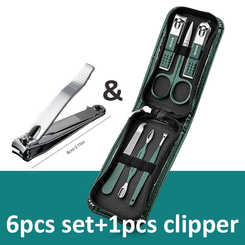 Nail Clippers Set 6-18pcs – Manicure, Pedicure & Eyebrow Tools