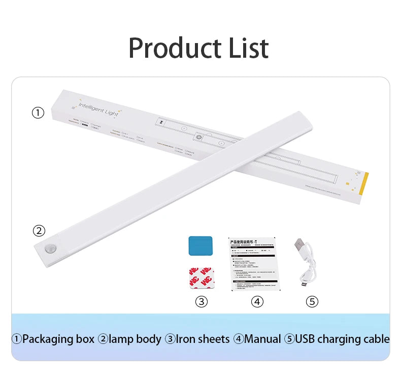 Rechargeable LED Cabinet Lamp with Motion Sensor
