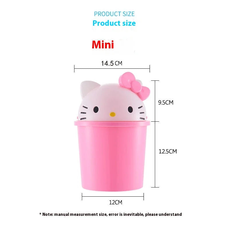 Hello Kitty Kawaii Trash Can – Cute Desktop & Home