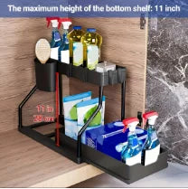 Space Saving Under Sink Organizer – Pull Out Storage Box
