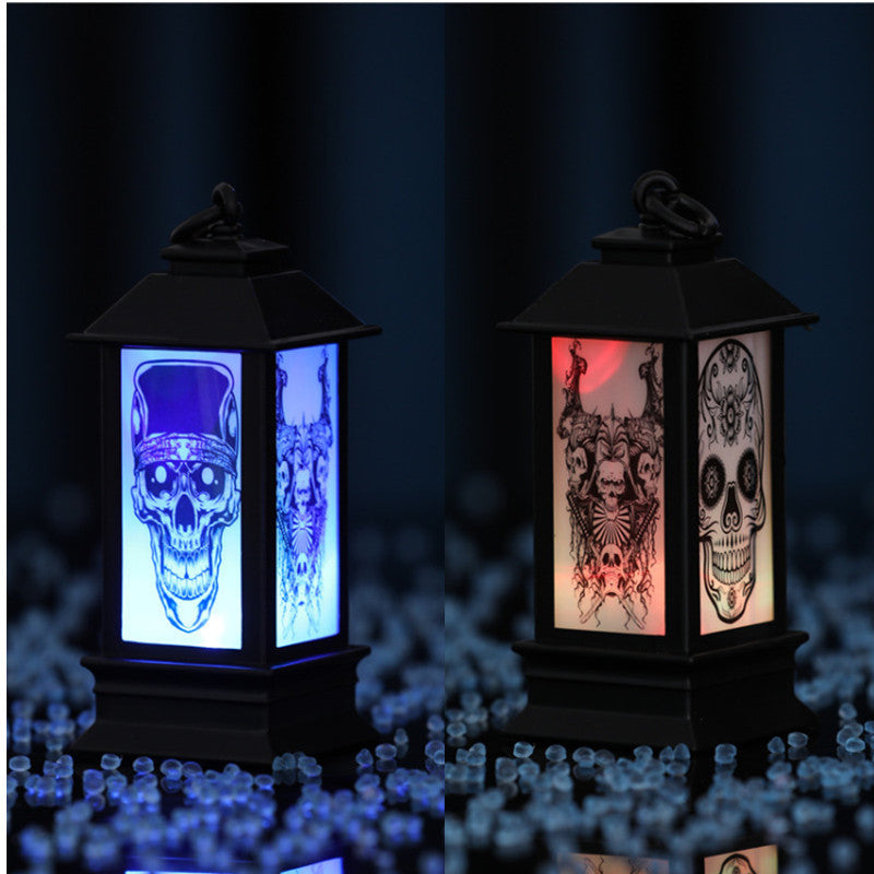 Halloween Glowing Oil Lamp – Spooky Home Decor for Fall
