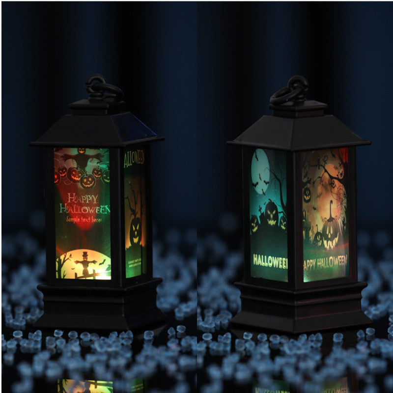 Halloween Glowing Oil Lamp – Spooky Home Decor for Fall